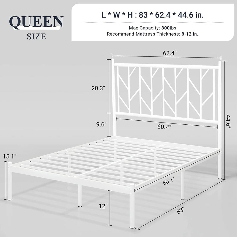 Platform Bed Frame - Full / Black: image 12