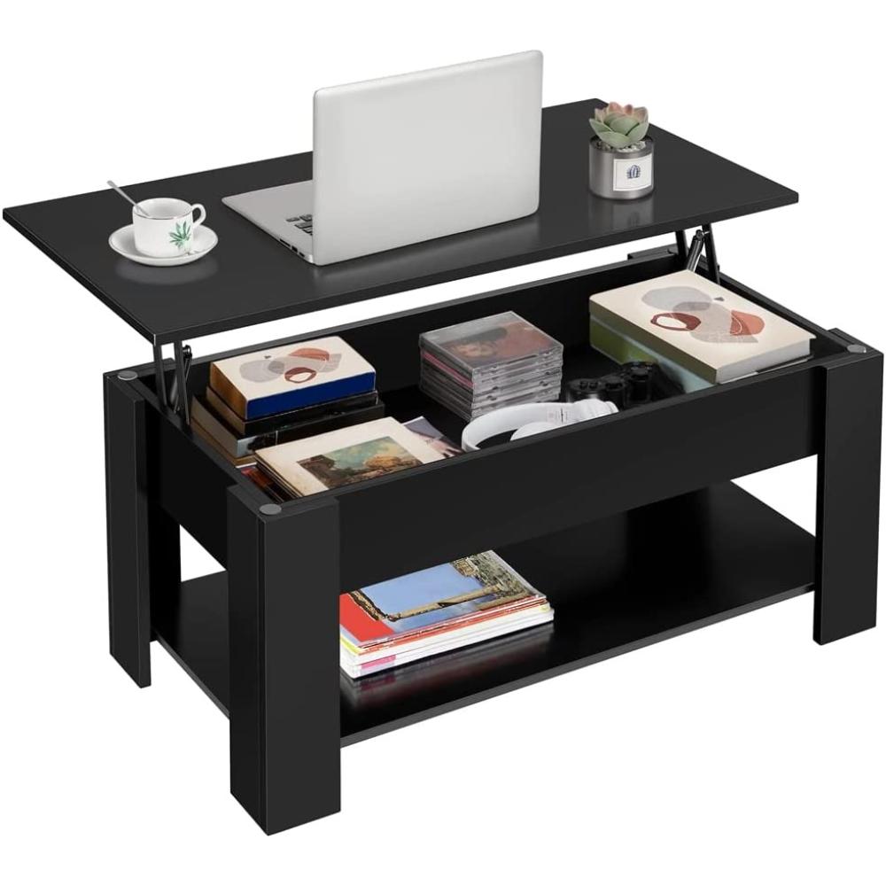 Lift Top Coffee Table - Black: image 5