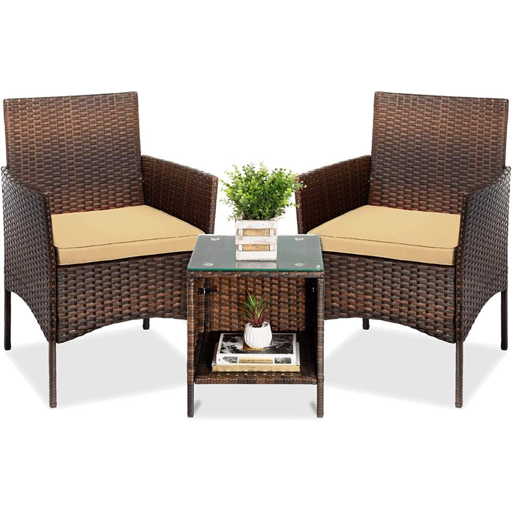 Outdoor Table and Chairs - Gray Black: image 4